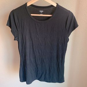 express loose black tee